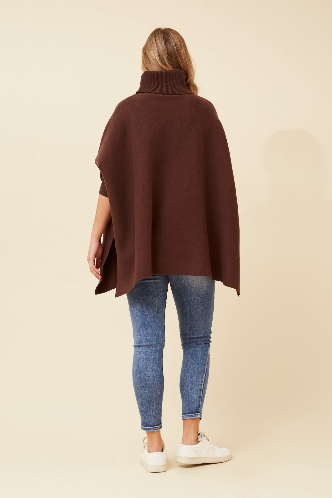 CKM - 3/4 SLEEVE COWL NECK OVERSIZED PULLOVER
