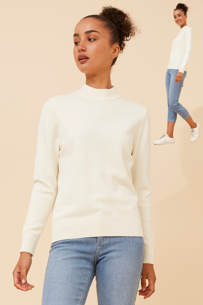 CKM - LONG SLEEVE KNIT PULLOVER