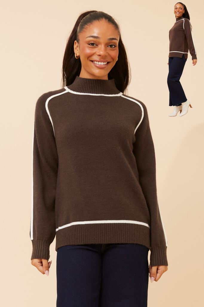 CKM - LONG SLEEVE HIGH NECK PULLOVER