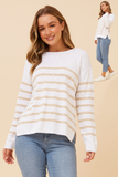CKM - CONTRAST STRIPE PULLOVER