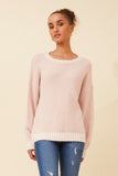 CKM - CONTRAST TRIM DETAIL PULLOVER
