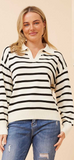 CKM - STRIPE PATTERN PULLOVER