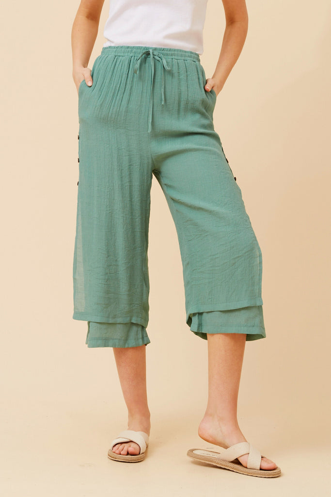 CKM - BUTTON DETAIL PANT