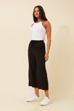 CKM - 7/8 LENGTH WIDE LEG PANT WITH WAIST TIE