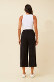 CKM - 7/8 LENGTH WIDE LEG PANT WITH WAIST TIE