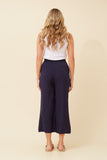 CKM - 7/8 LENGTH WIDE LEG PANT WITH WAIST TIE