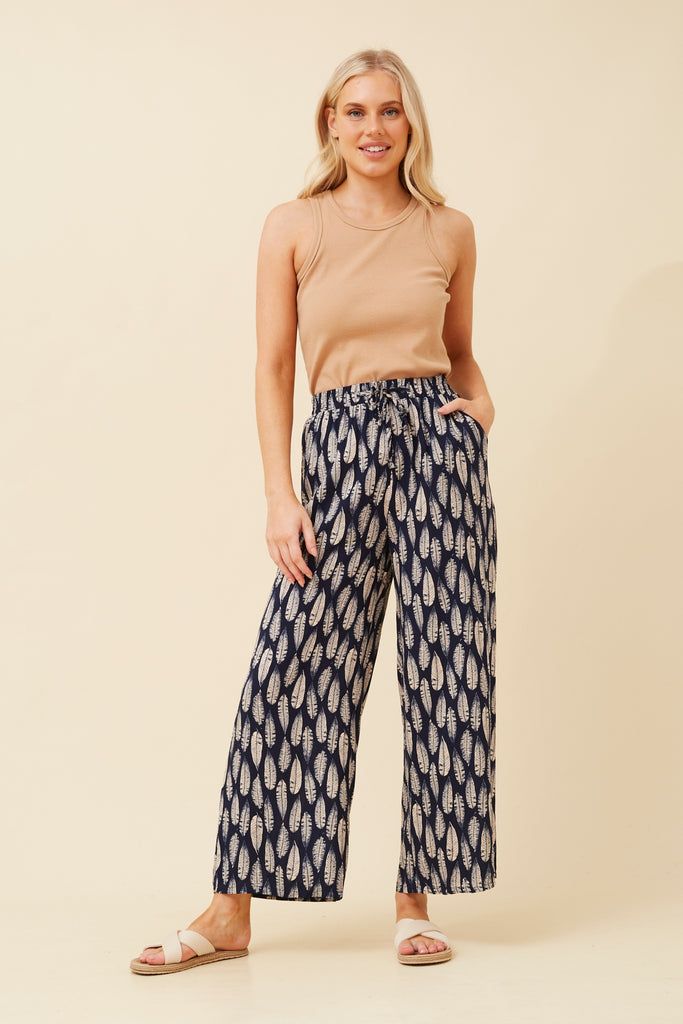 CKM - LONG LENTTH PRINTED WIDE LEG PANT