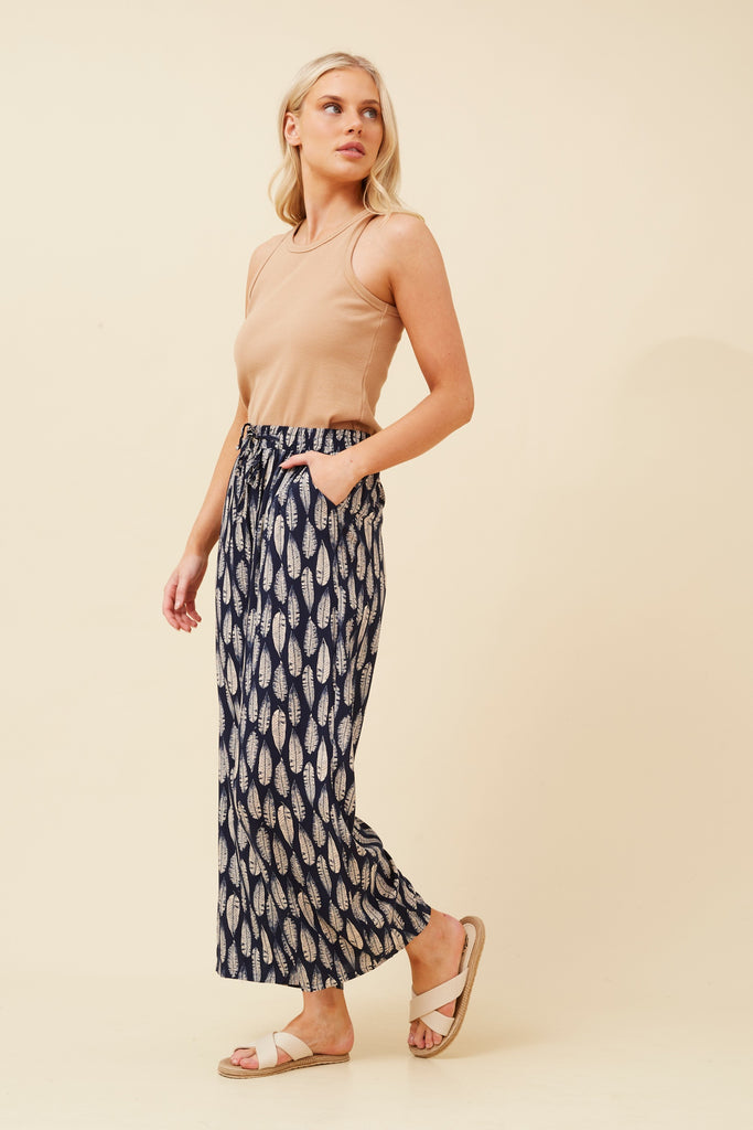 CKM - LONG LENTTH PRINTED WIDE LEG PANT