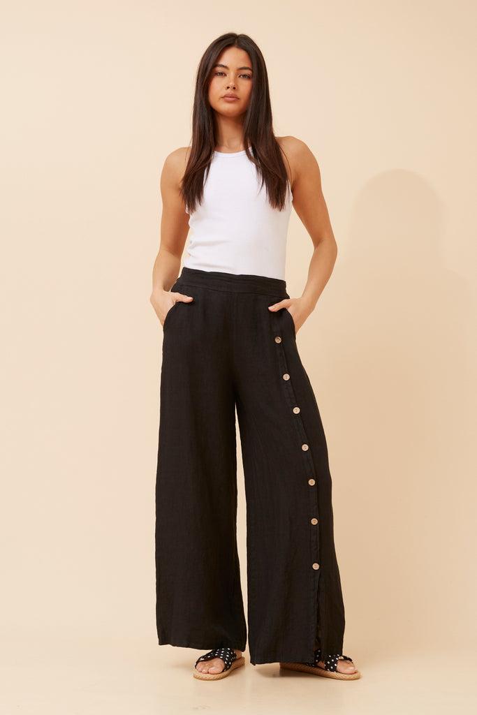 CKM - LONG PANTS WITH BUTTON DETAIL