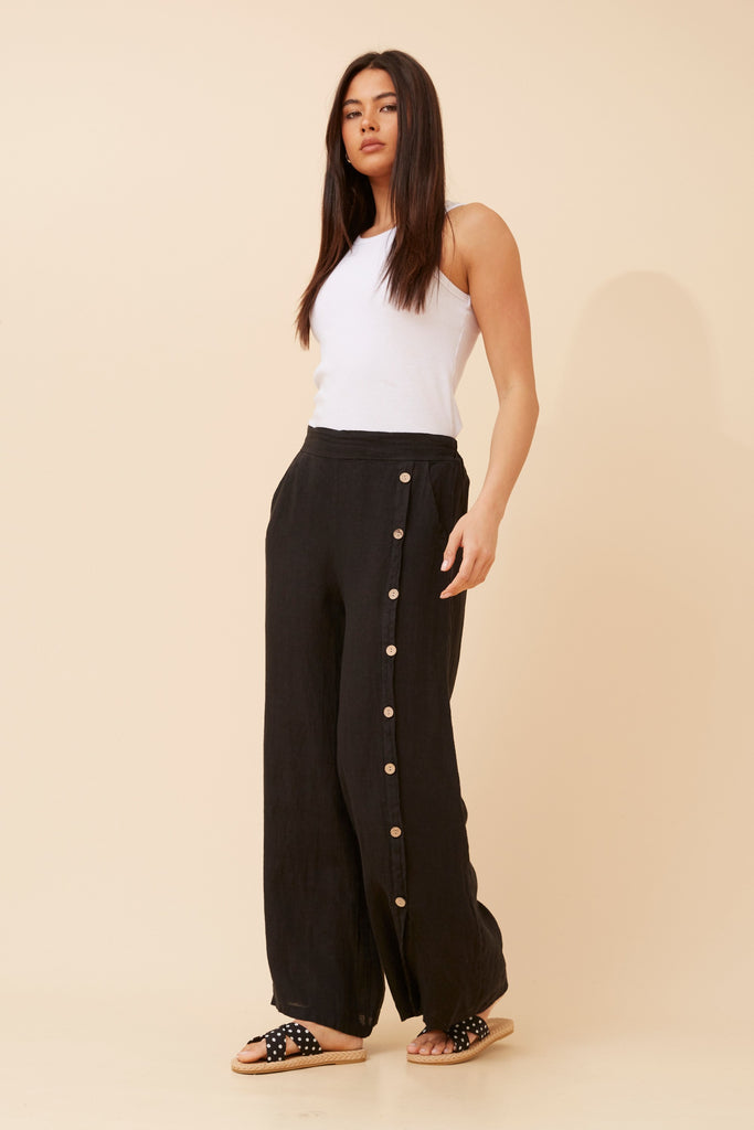 CKM - LONG PANTS WITH BUTTON DETAIL