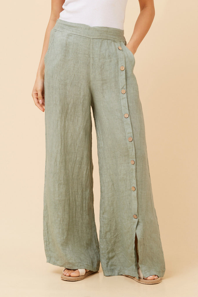 CKM - LONG PANTS WITH BUTTON DETAIL