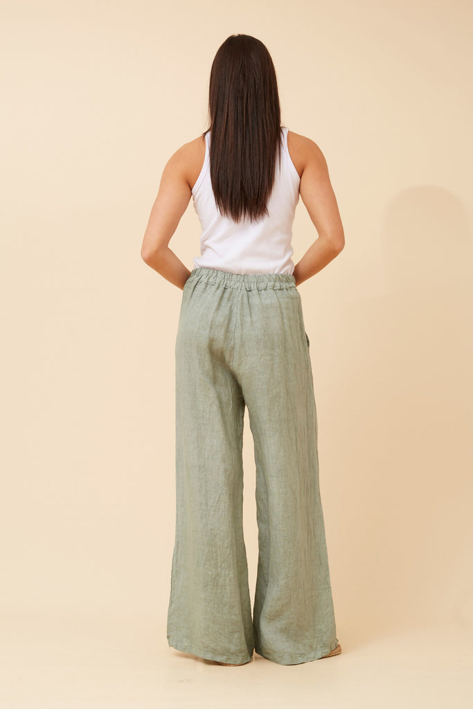 CKM - LONG PANTS WITH BUTTON DETAIL