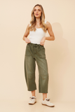 INFINITY - CROPPED DENIM BARREL PANT