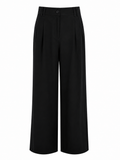 FRIA - VISCOSE PLEAT FRONT WIDE LEG PANT