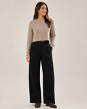FRIA - VISCOSE PLEAT FRONT WIDE LEG PANT