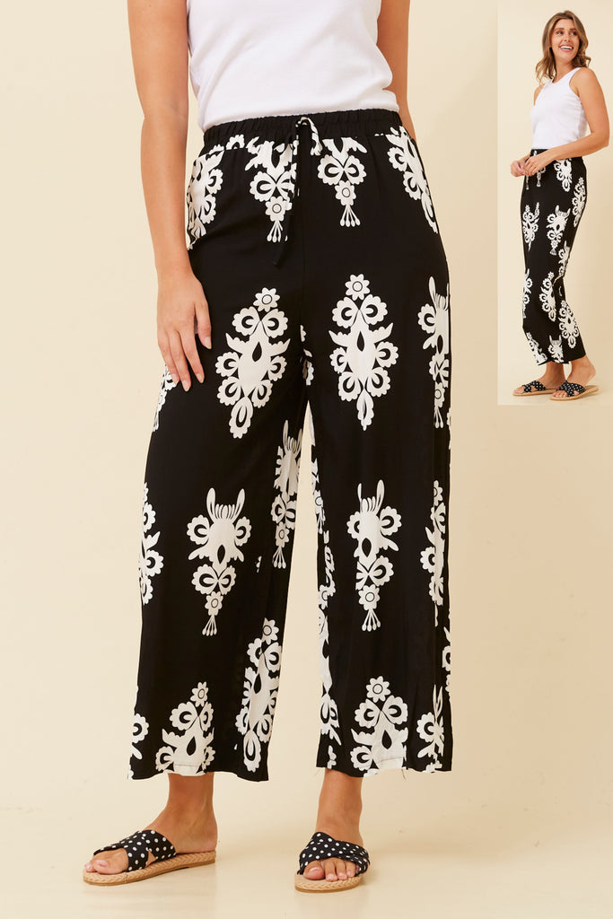 CKM - LONG PRINTED WIDE LEG PANT