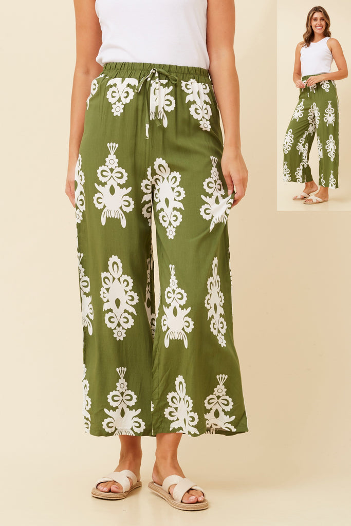 CKM - LONG PRINTED WIDE LEG PANT
