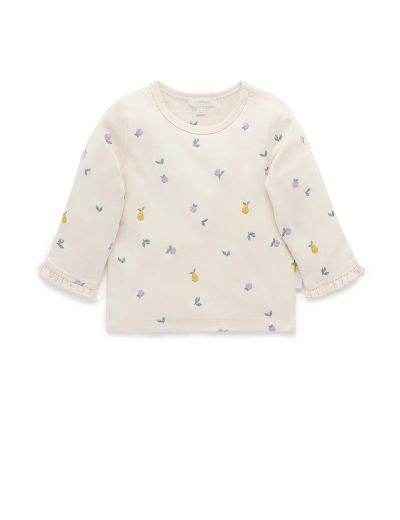PUREBABY - BRODERIE LAYERING TOP