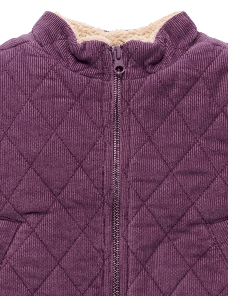 PUREBABY - CORDUROY SHERPA QUILTED JACKET