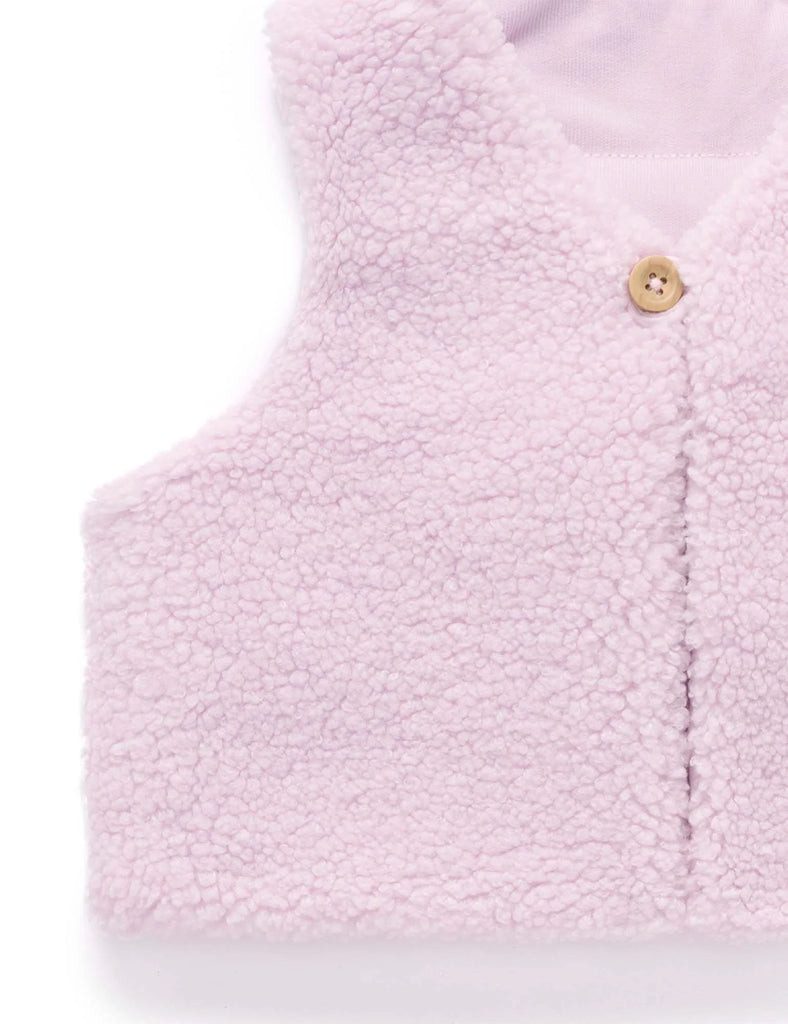 PUREBABY - SHEARLING REVERSIBLE VEST