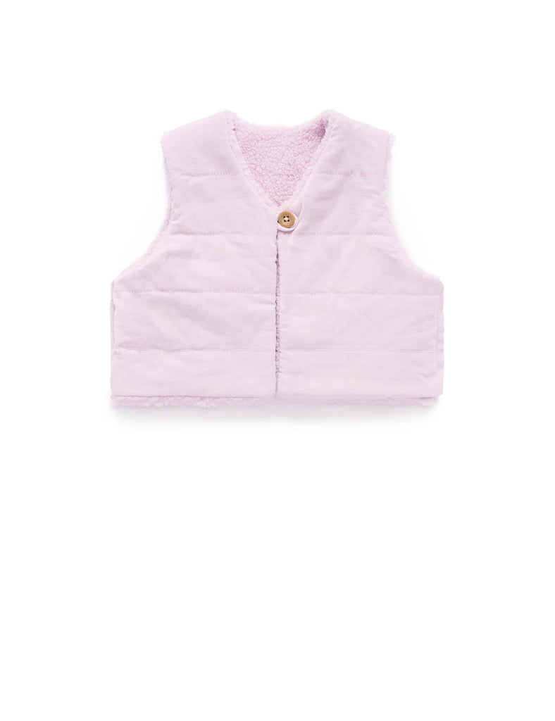 PUREBABY - SHEARLING REVERSIBLE VEST