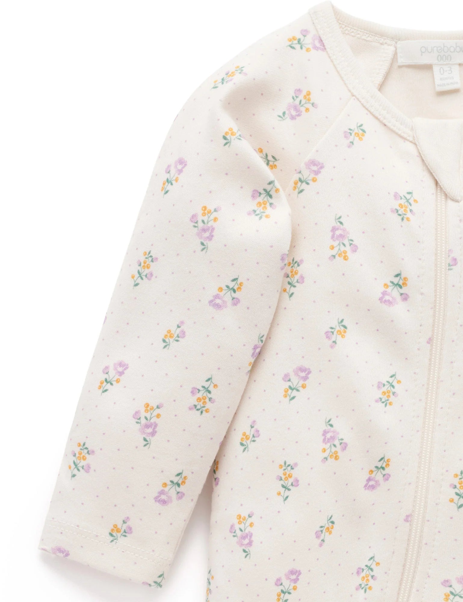 PUREBABY - THICK ZIP GROWSUIT