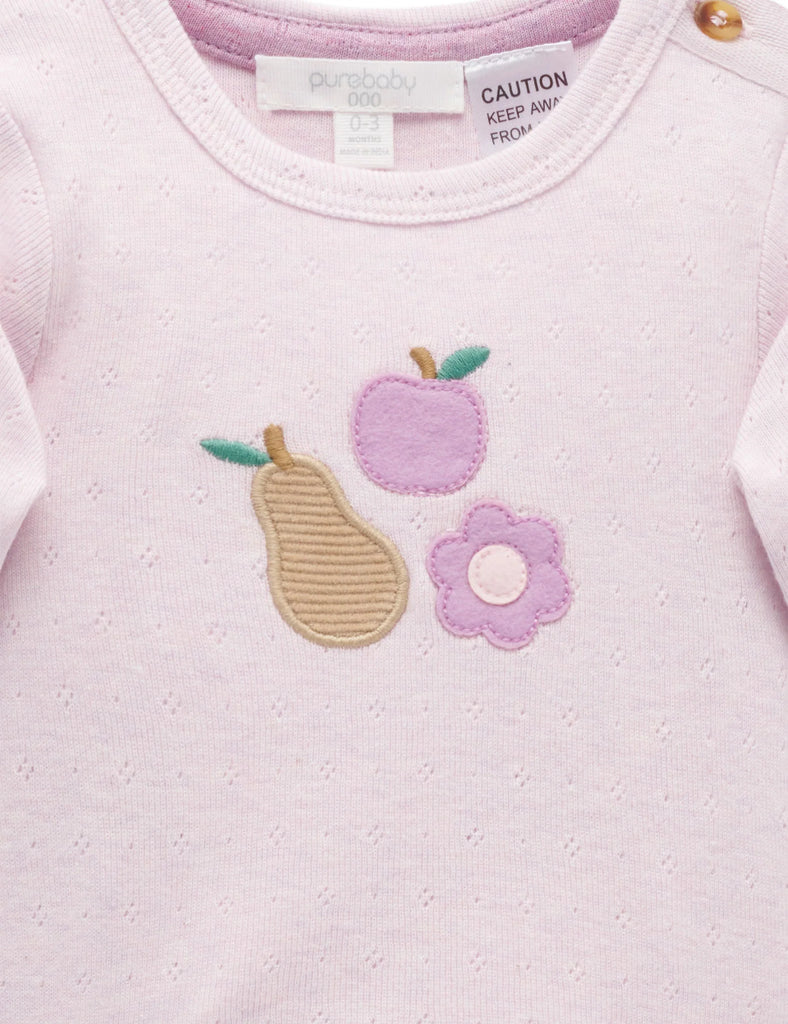 PUREBABY - APPLIQUE BODYSUIT