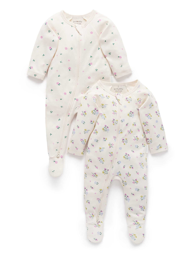 PUREBABY- DIGITAL ZIP GROWSUIT