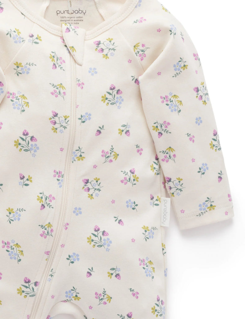 PUREBABY- DIGITAL ZIP GROWSUIT