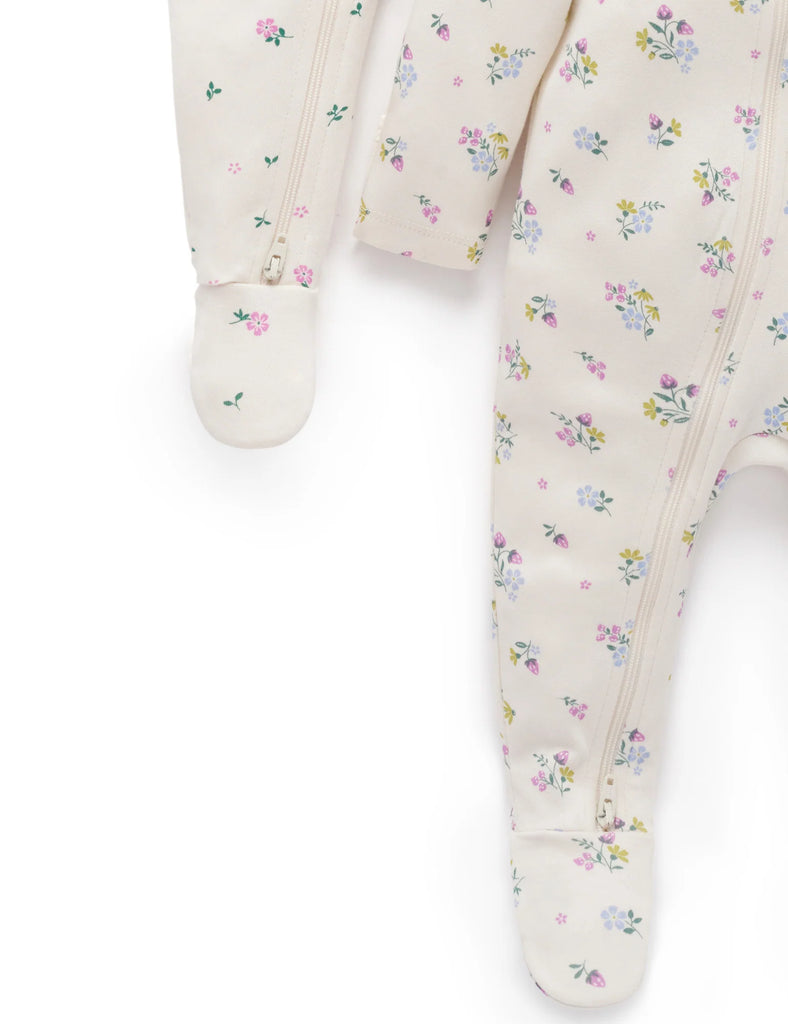 PUREBABY- DIGITAL ZIP GROWSUIT