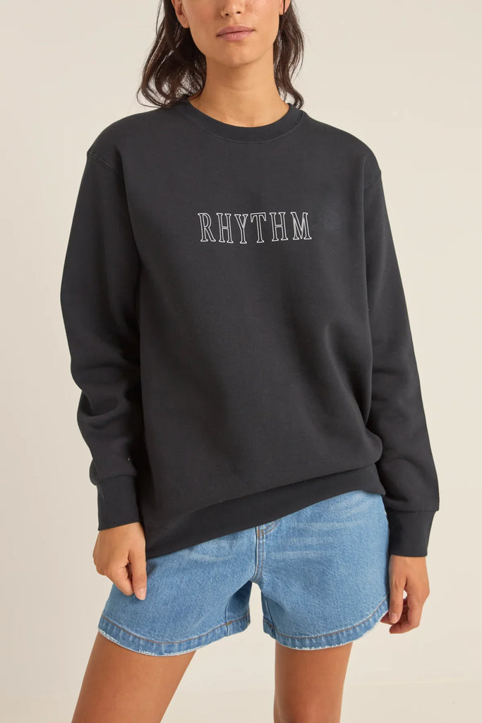 RHYTHM - FLAGSHIP BOYFRIEND FLEECE CREW