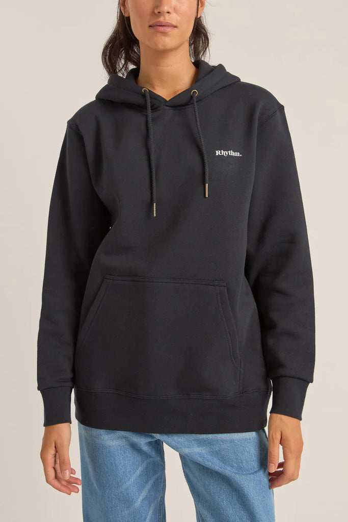 RHYTHM - LOGO BOYFRIEND FLEECE HOOD