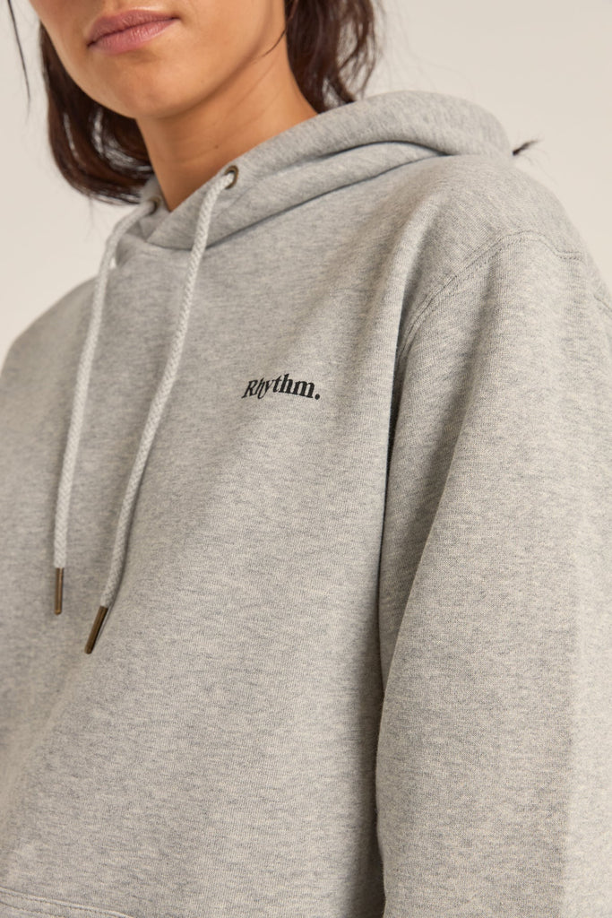 RHYTHM - LOGO BOYFRIEND FLEECE HOOD