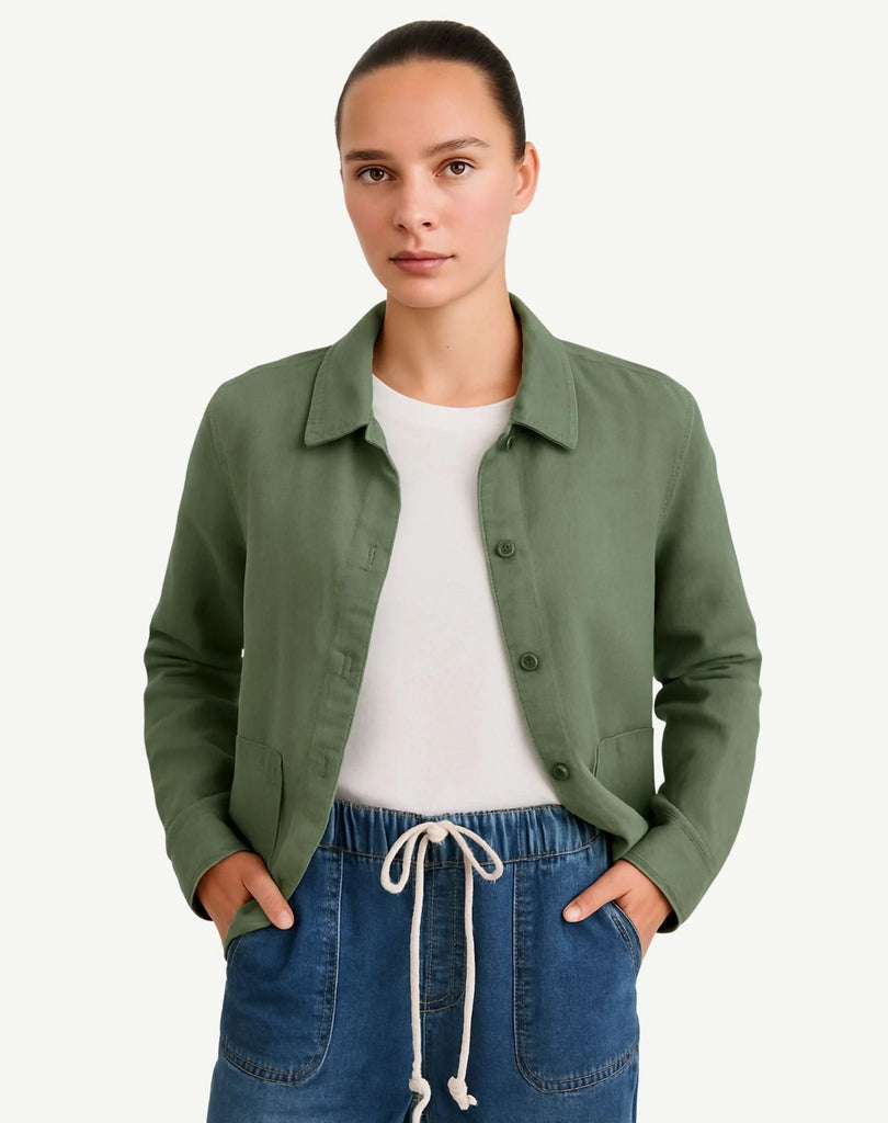 CORFU - LINEN LONG SLEEVE BUTTON SHIRT