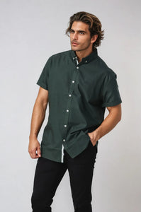 BLACK WOOD - NOOSA OXFORD SHORT SLEEVE SHIRT