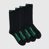 TRADIE - RIBBED BAMBOO CREW 2PK SOCKS