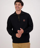 SWANNDRI - MARINER ZIP NECK SWEATER