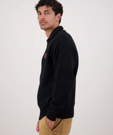 SWANNDRI - MARINER ZIP NECK SWEATER