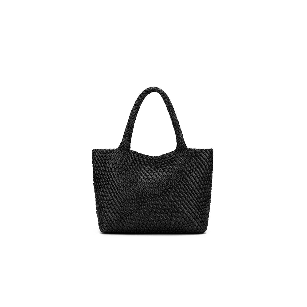 BLACK CAVIAR - ST MORITZ 2 PIECE WOVEN HANDBAG