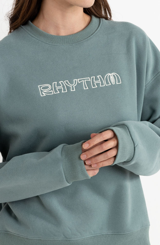 RHYTHM - LOGO CREW NECK FLEECE
