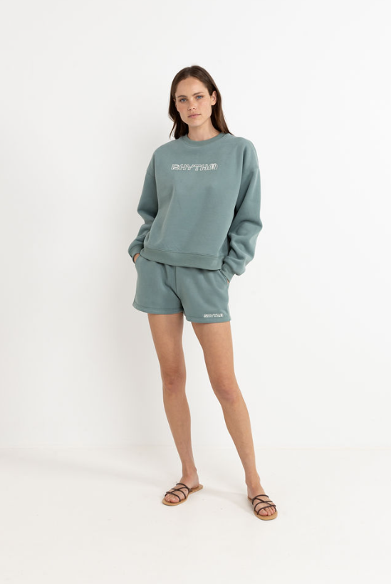 RHYTHM - LOGO CREW NECK FLEECE