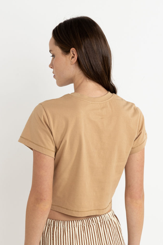 RHYTHM - RHYTHM FOLLOW THE SUN CROP CREW TEE