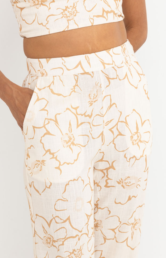 RHYTHM - LULU FLORAL WIDE LEG PANT