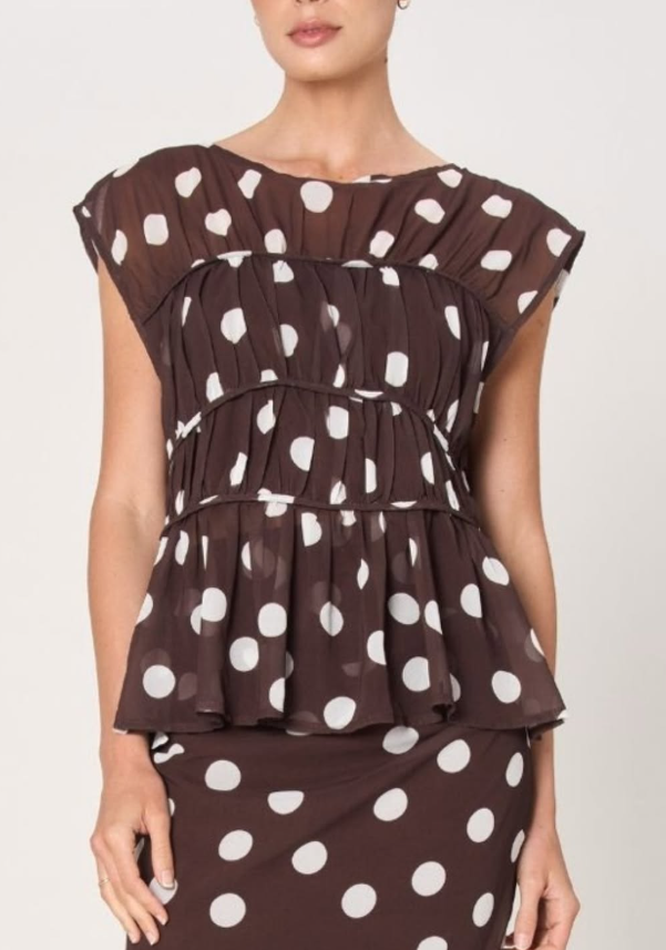 YH & CO - POLKA DOT TOP
