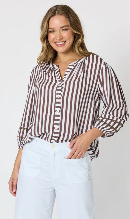 THREADZ - MONTECITO STRIPE TOP