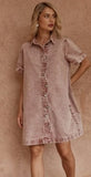 SASS - PEPE WAVE DENIM DRESS
