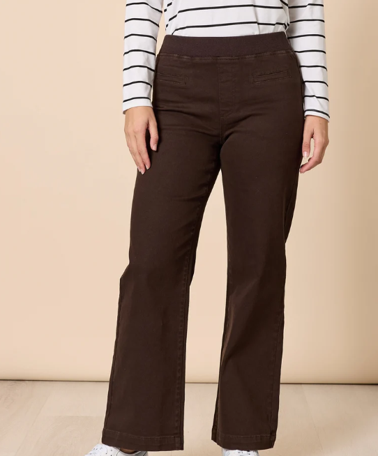 THREADZ - MADDY PULL ON WIDE LEG JEAN
