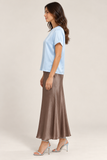 FRIA - SATIN SHORT SLEEVE SHIRT