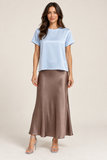 FRIA - SATIN SHORT SLEEVE SHIRT