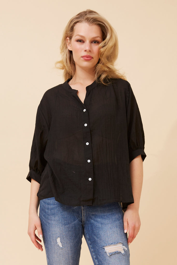 CKM BUTTON BACK DETAIL SHIRT